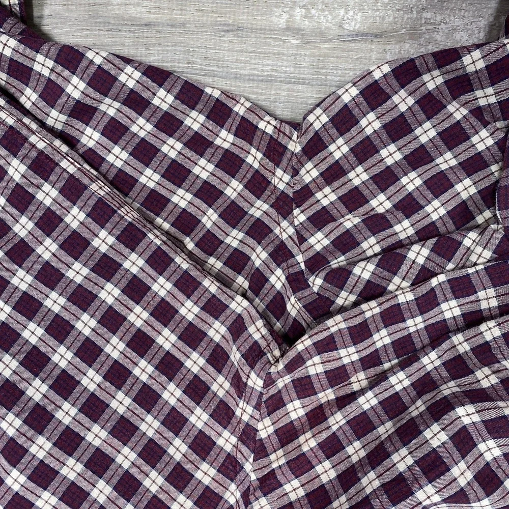 Vintage LL Bean Shirt Mens L Made USA Plaid Button Down Long‎ Sleeve Casual